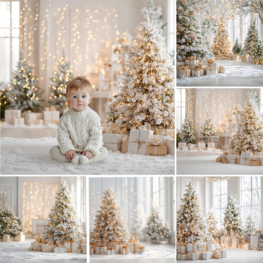 Photography Lighting For Portraits - Photography Background White Christmas Bokeh Lights