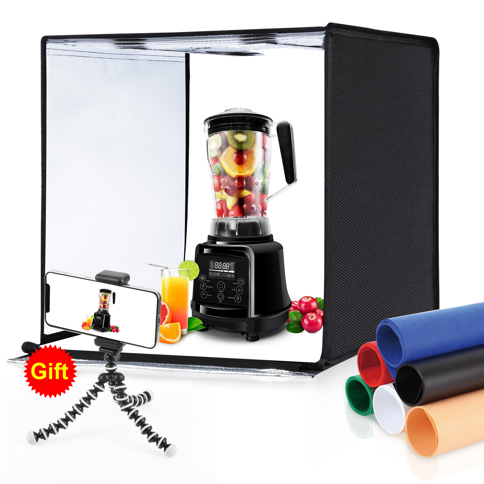 Macro Photography Lighting Kit - PULUZ 60cm Photo Studio Light Box