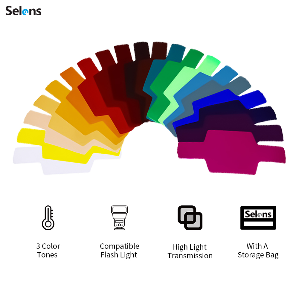 Selens 20pcs SE-CG20 Flash Gel – обзор и цена Photography Lighting Modifiers