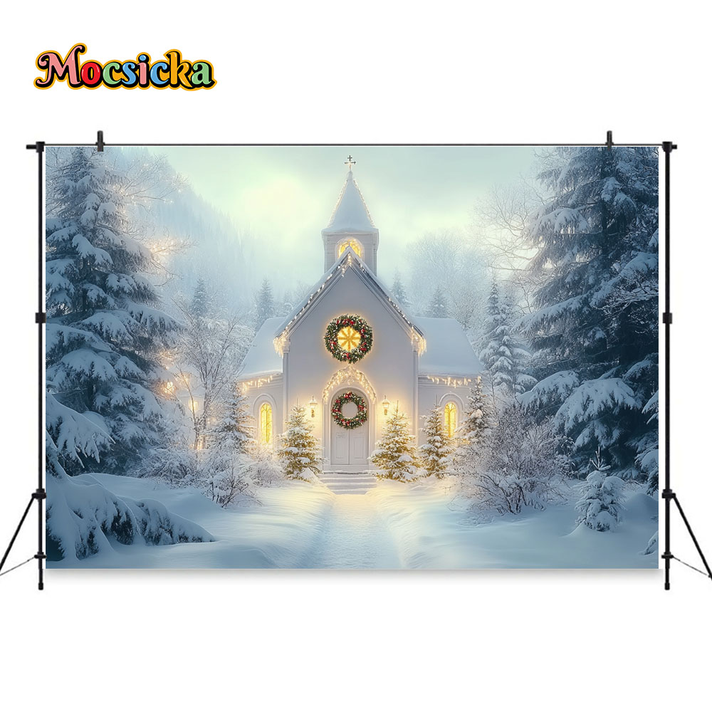 Mocsicka White Christmas Churc – обзор и цена Photography Lighting White Background
