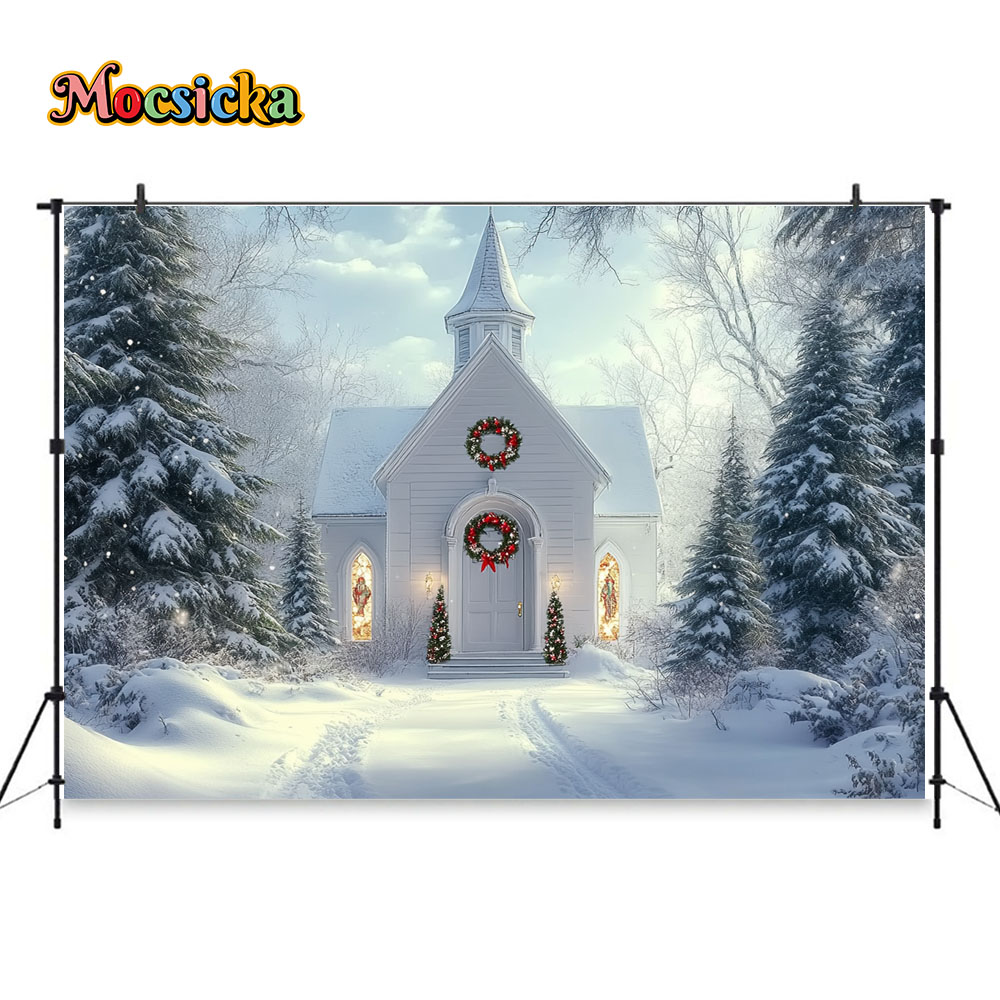 Mocsicka White Christmas Churc – обзор и цена Photography Lighting White Background