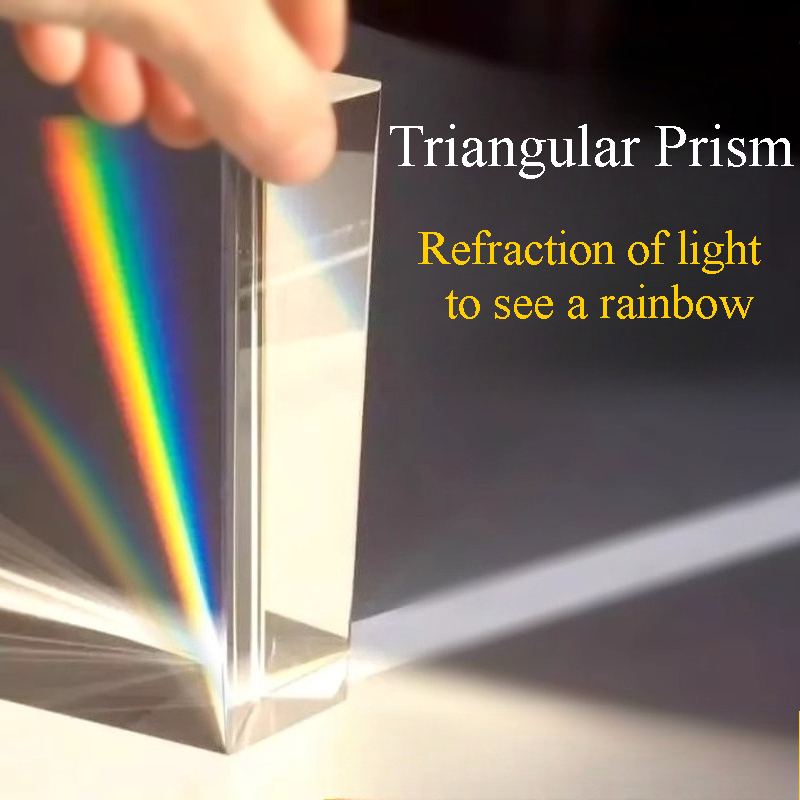 1PC Rainbow Triangular Prism K – обзор и цена Photography Lighting Triangle