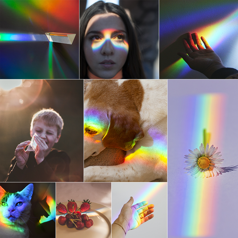 1PC Rainbow Triangular Prism K – обзор и цена Photography Lighting Triangle