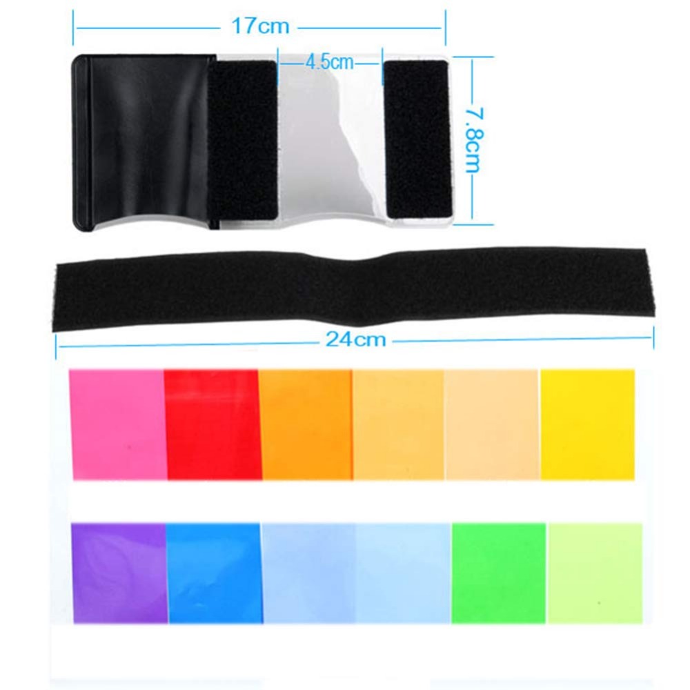 12 Colors Camera Flash Gels Li – обзор и цена Photography Lighting For Portraits