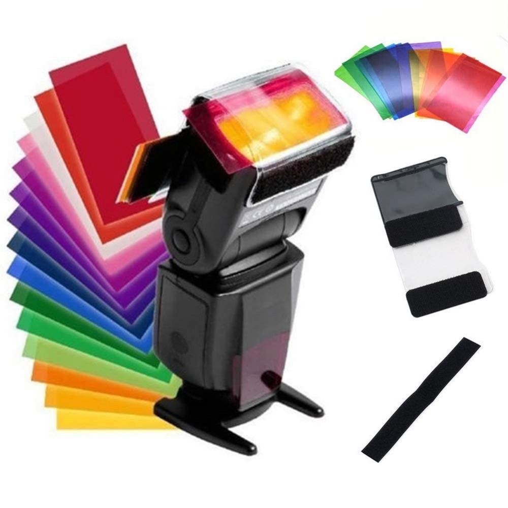 12 Colors Camera Flash Gels Li – обзор и цена Photography Lighting For Portraits