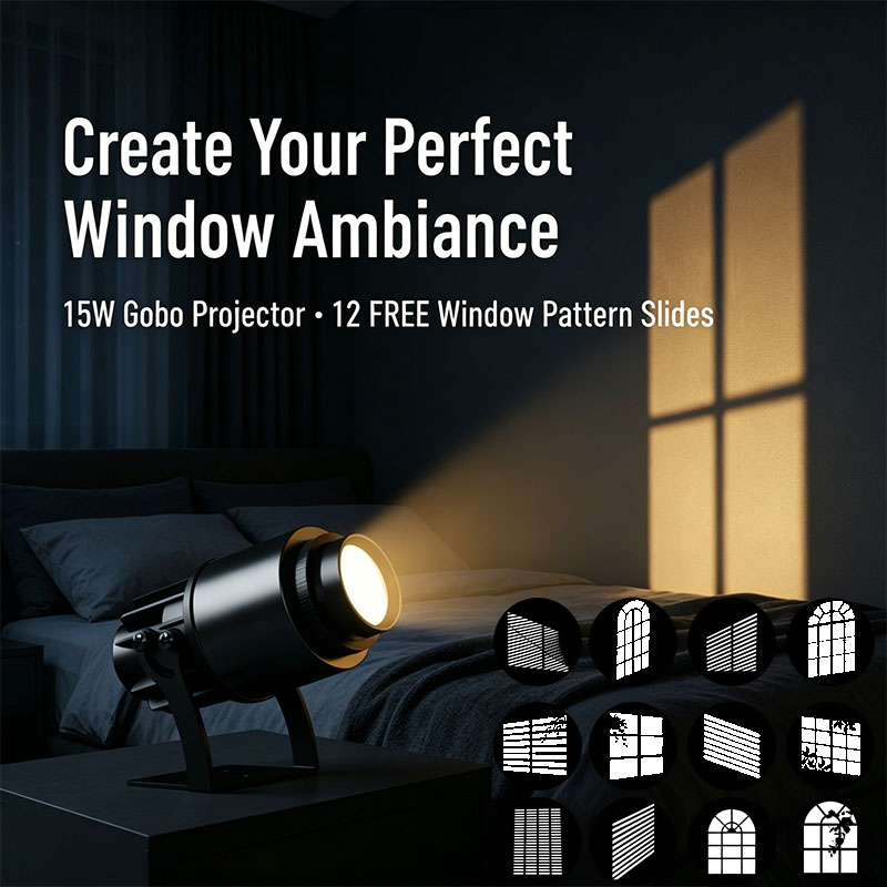 Window Gobo Projector Light 12 – обзор и цена Photography Lighting No Shadows