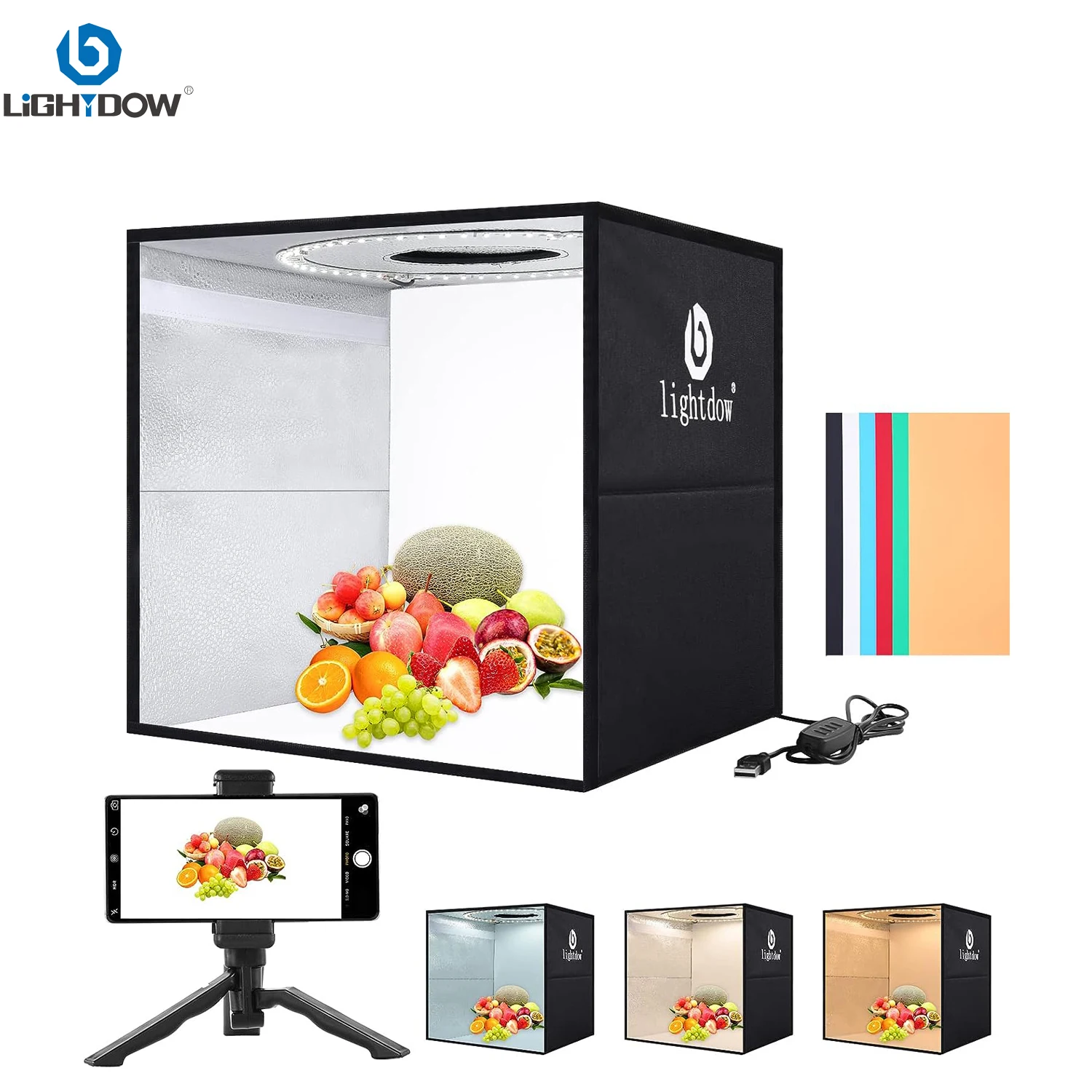 Lightdow Dimmable Photo Box LE – обзор и цена Macro Photography Lighting Kit