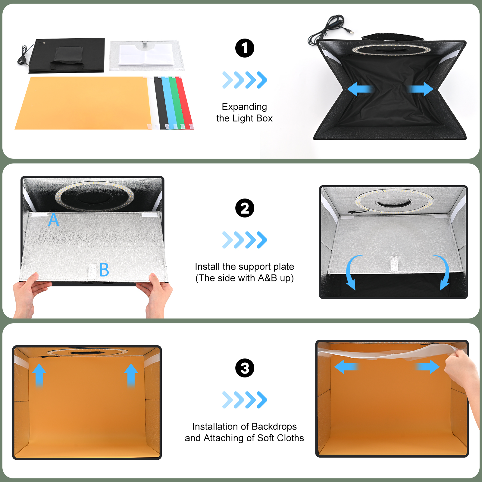 Lightdow Dimmable Photo Box LE – обзор и цена Macro Photography Lighting Kit