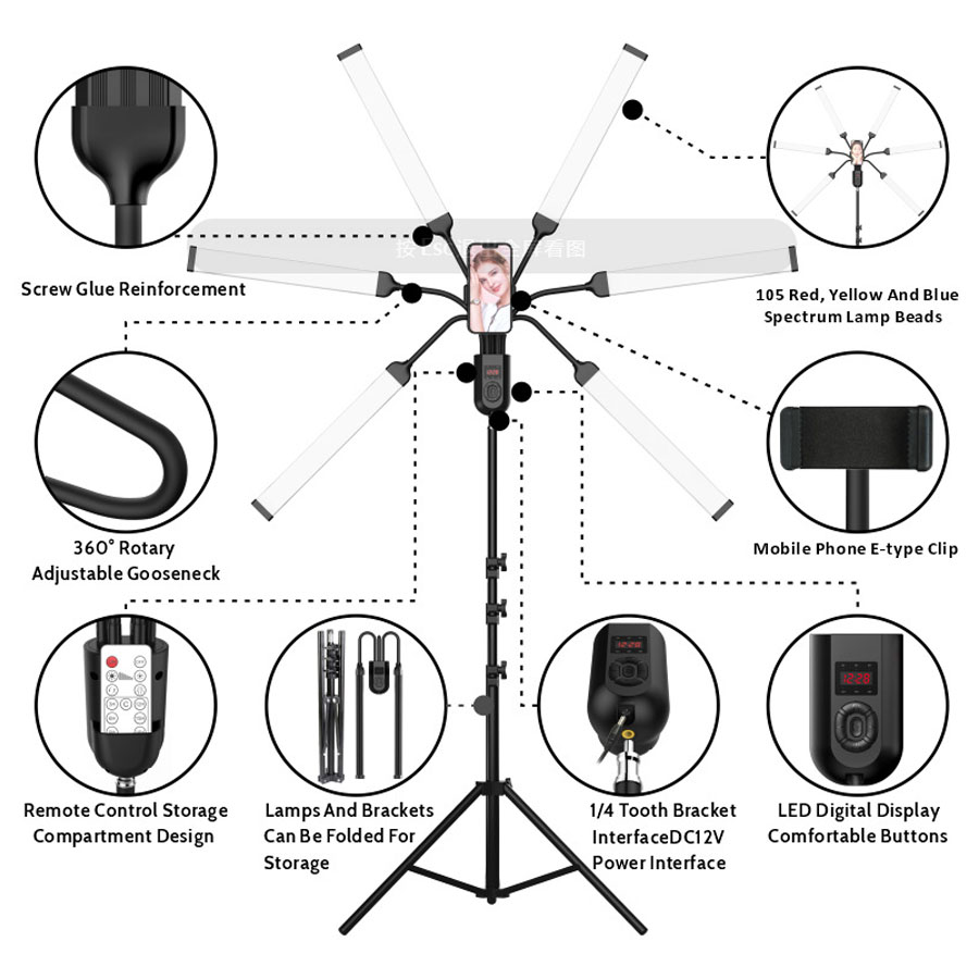 Dual Head / Quad Head / Hex He – обзор и цена Photography Lighting No Shadows
