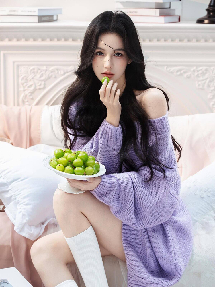 Autumn Winter Purple Sweater O – обзор и цена Photography Lighting System