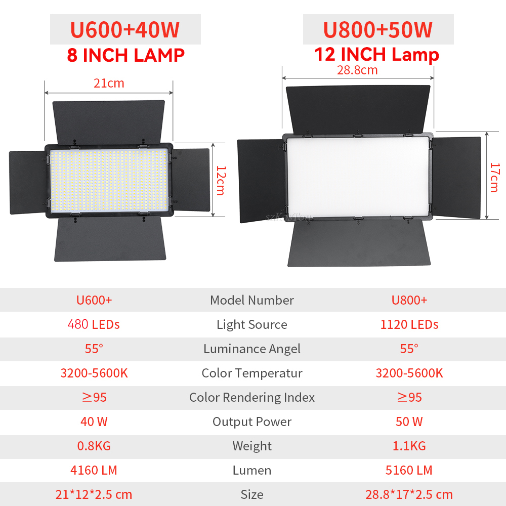 U800 U600 LED Photo Studio Vid – обзор и цена Photography Lighting System